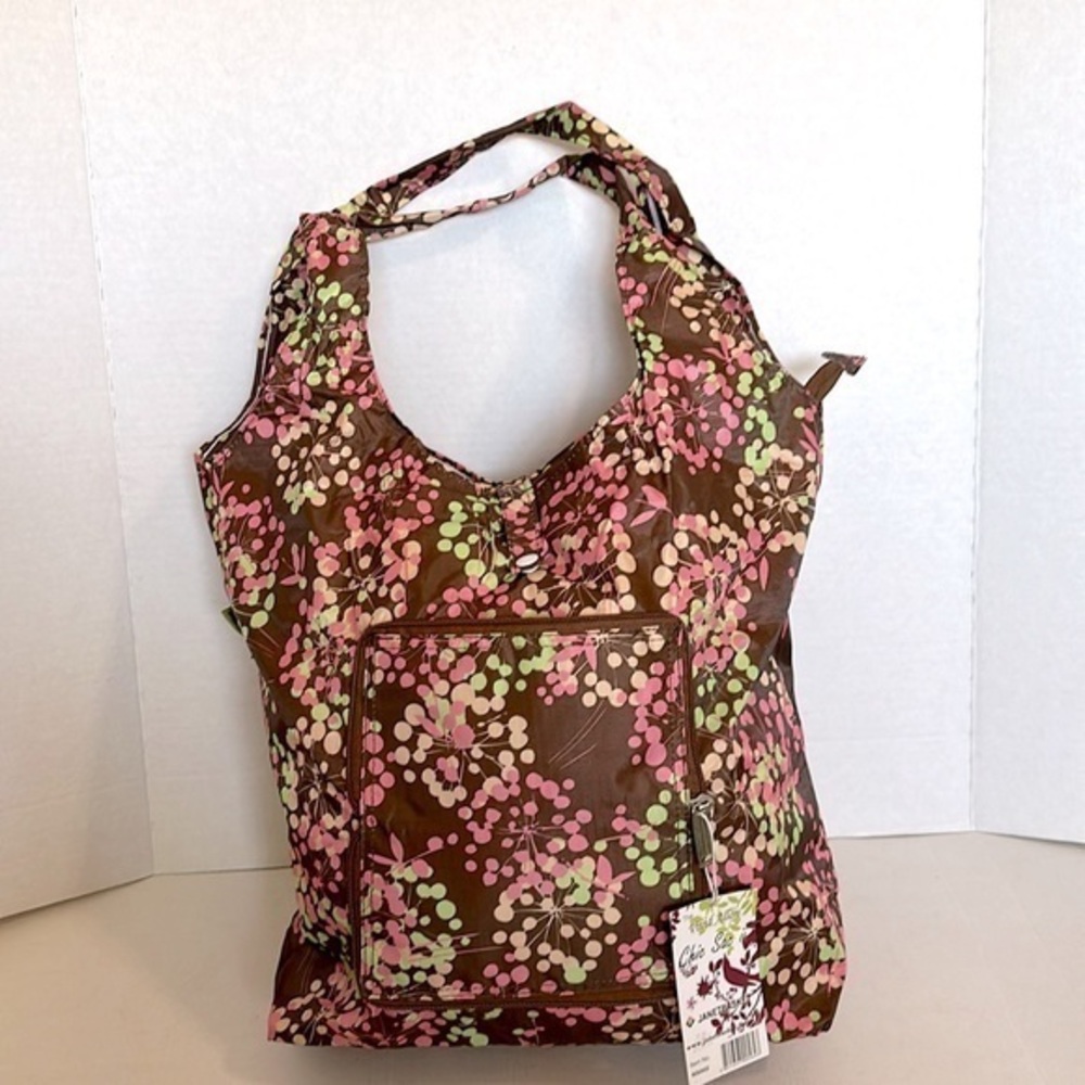 The Vivid Allon Chic Sac II by JanetBasket - Reusable totes Pink / Brown/ green